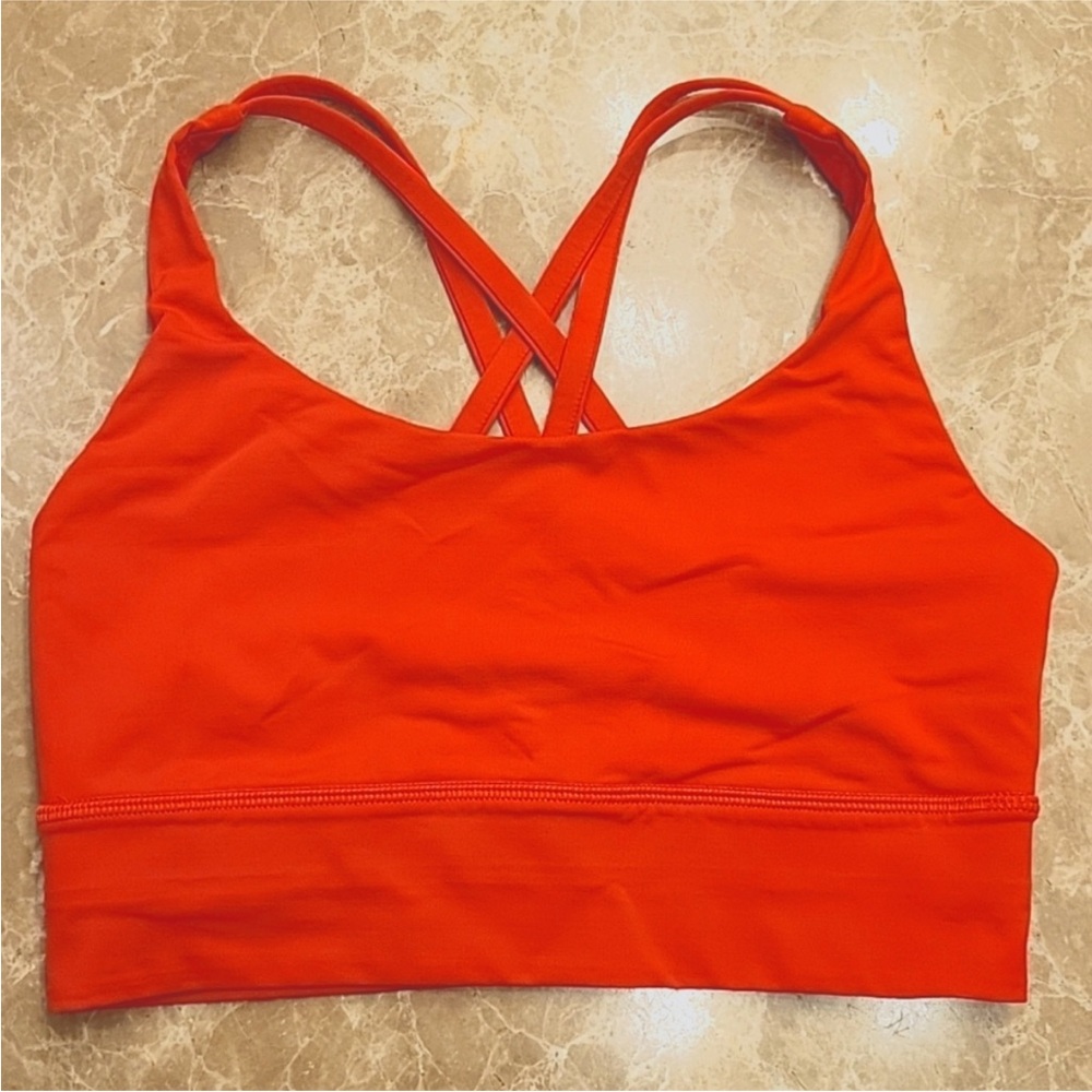 lululemon athletica Red Strappy Sports Bra